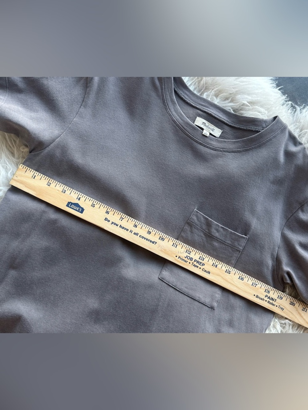 Madewell Gray Cotton Maxi T Shirt Dress Women’s Medium Casual Minimalist - Picture 4 of 6